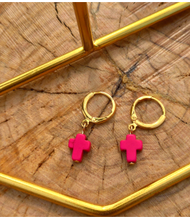 Boucles d'oreilles Croce